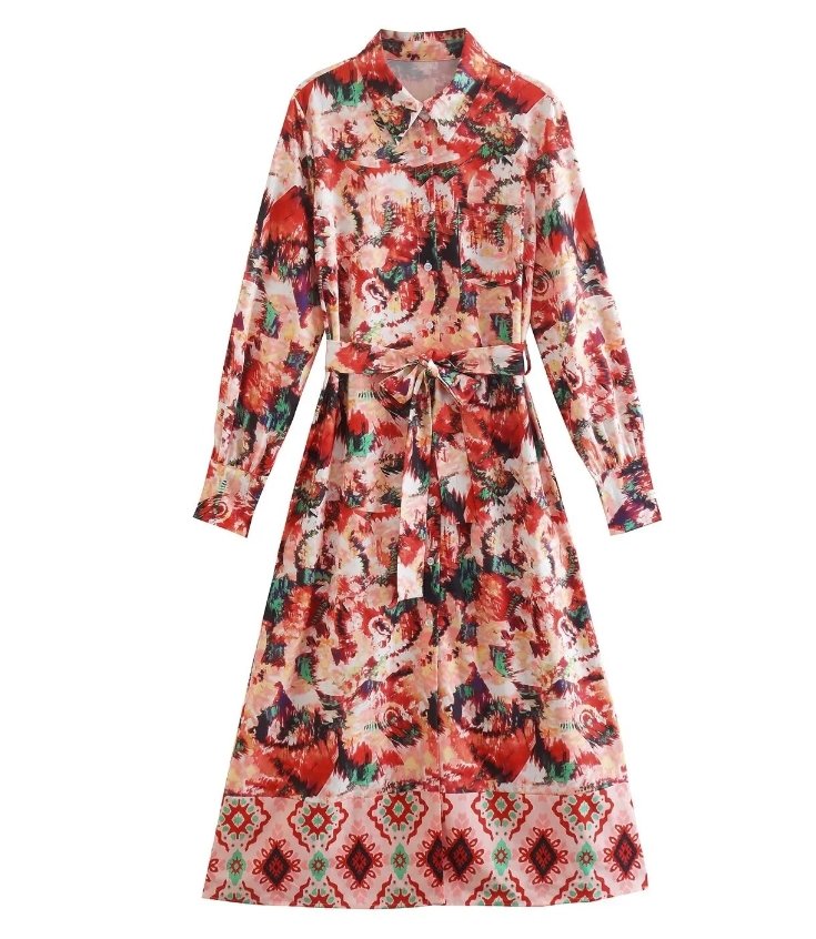 Φόρεμα Fluid City 70s