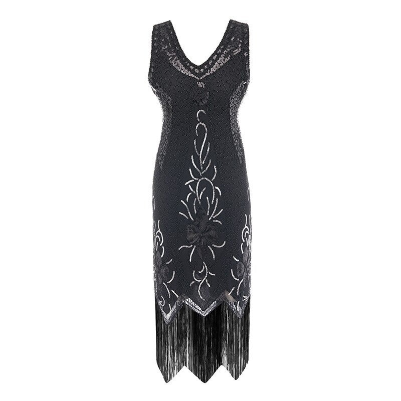 Φόρεμα Gatsby - Charleston Black Silver