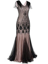 Ροζ Haute Couture Μακρύ Φόρεμα Gatsby