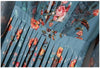 Μέντα Vintage Floral Μακρύ Φόρεμα