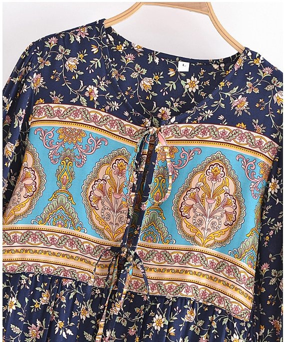 Vintage 70s Μακρύ Φόρεμα