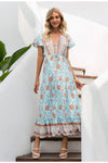 Vintage Bohemian Μακρύ Φόρεμα