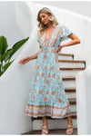 Vintage Bohemian Μακρύ Φόρεμα