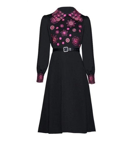 Μακρύ Vintage Flower Φόρεμα