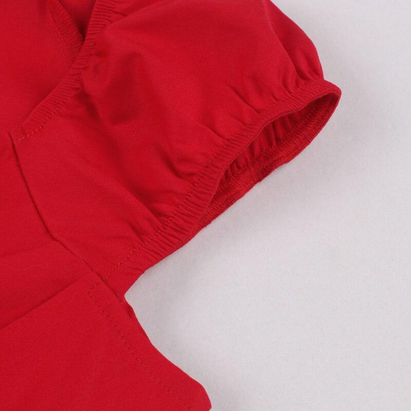 Κόκκινο Φόρεμα 60s Στράπλες