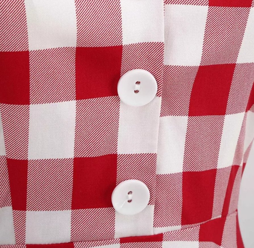 Κόκκινο Ρετρό Φόρεμα Δεκαετίας Του '50