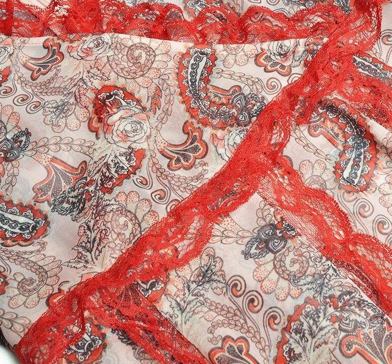 Κόκκινο Vintage Δαντελένιο Φόρεμα