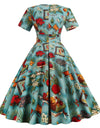 Φόρεμα Vintage Deco Style Της Δεκαετίας Του '50