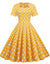 Φόρεμα 50's Style Vintage News Yellow