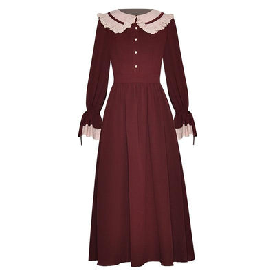 Φόρεμα 40s Style Burgundy