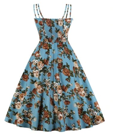 Κομψό Φόρεμα Σε Vintage Στυλ Σε Συνθετικό Μέγεθος