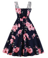 Φόρεμα Vintage Style Plus Size Open Flower