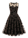 Φόρεμα Vintage Style Plus Size Καφέ