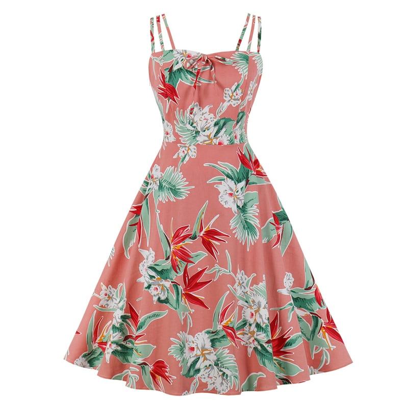 Ροζ Φόρεμα Vintage Style Plus Size