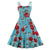 Τριαντάφυλλα Φόρεμα Vintage Style Plus Size