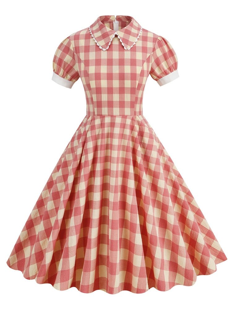 Φόρεμα Gingham Δεκαετίας '60