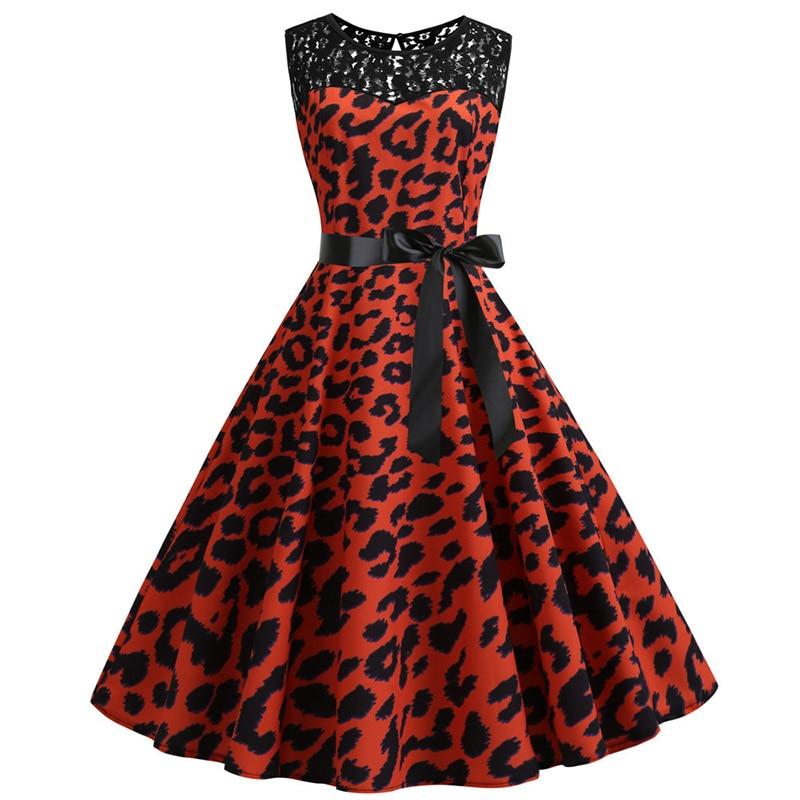 Vintage Φόρεμα Tiger Trapeze