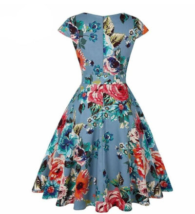 Vintage Floral Τουνίκ Φόρεμα