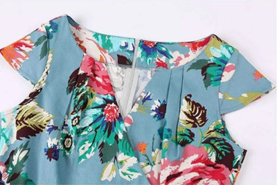 Vintage Floral Τουνίκ Φόρεμα