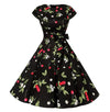 Vintage Φόρεμα 1950 Black Cherry