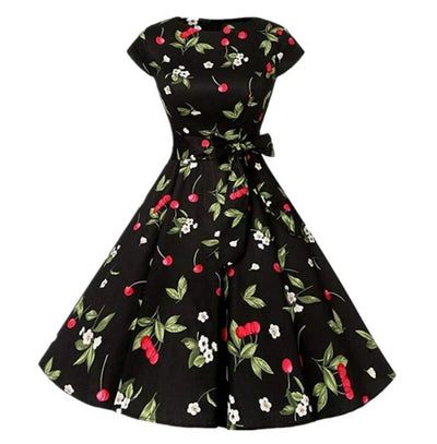 Vintage Φόρεμα 1950 Black Cherry