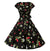 Vintage Φόρεμα 1950 Black Cherry