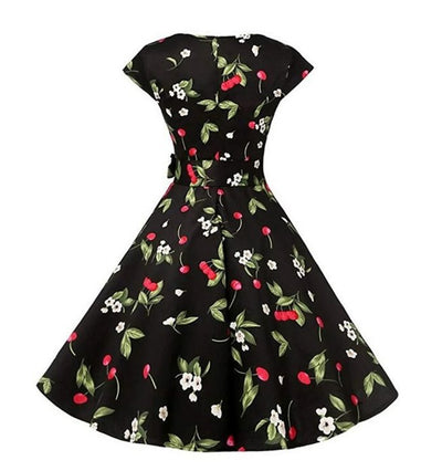 Vintage Φόρεμα 1950 Black Cherry