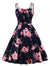 Vintage Φόρεμα 1950 Red Roses