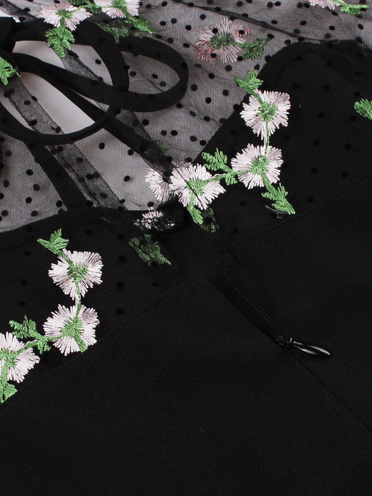 Vintage Μαύρο Φόρεμα 50s Plus Size