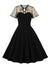 Vintage Μαύρο Φόρεμα 50s Plus Size