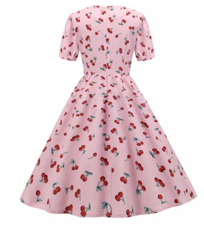 Vintage 60s Cherry Φόρεμα