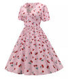 Vintage 60s Cherry Φόρεμα