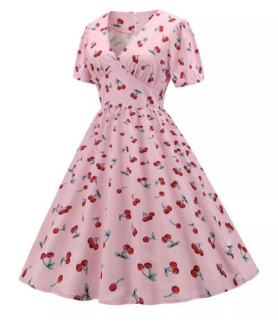 Vintage 60s Cherry Φόρεμα