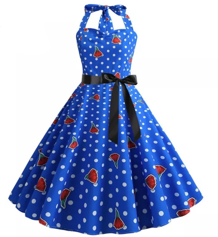 Vintage Φόρεμα 50s Off Shoulder