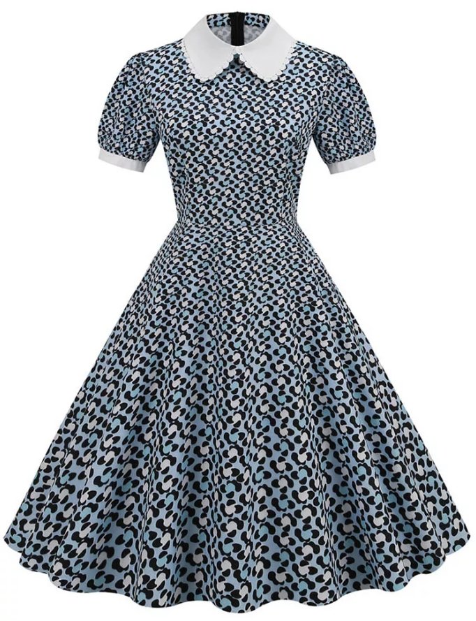 Vintage 50s Guinguette Spirit Φόρεμα