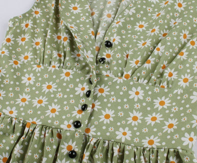 Vintage 50s Φόρεμα Plus Size Λουλούδια