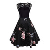 Vintage 50s Plus Size Φόρεμα Μαύρο