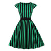 Ριγέ Φόρεμα Vintage 50s Plus Size