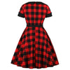 Vintage 50s Plus Size Κόκκινο Φόρεμα