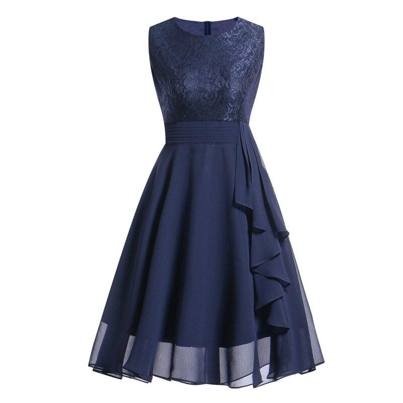 Vintage Βραδινό Φόρεμα 50s Navy