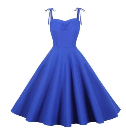 Vintage 60s Chic Blue Φόρεμα