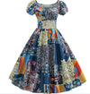 Vintage Φόρεμα 60s Patchwork