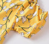 Vintage Φόρεμα 40s Yellow Flower