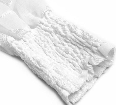 Vintage Φόρεμα 40s White Lantern