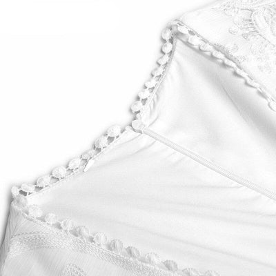 Vintage Φόρεμα 40s White Lantern