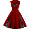 Vintage 60s Plus Size Φόρεμα Βουργουνδί