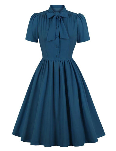 Preppy Vintage Φόρεμα Μπλε