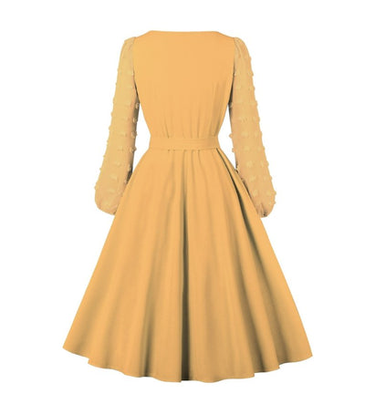 Vintage Bohemian Yellow Φόρεμα