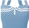 Vintage Boogie Woogie Dress Blue