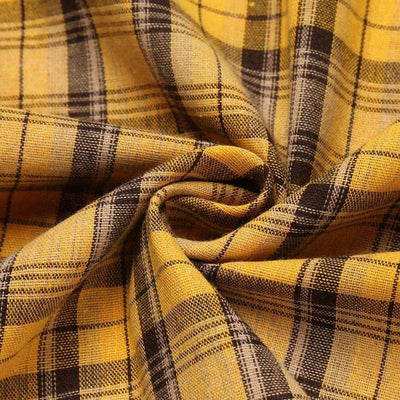 Vintage Check Φόρεμα Με Πέπλο